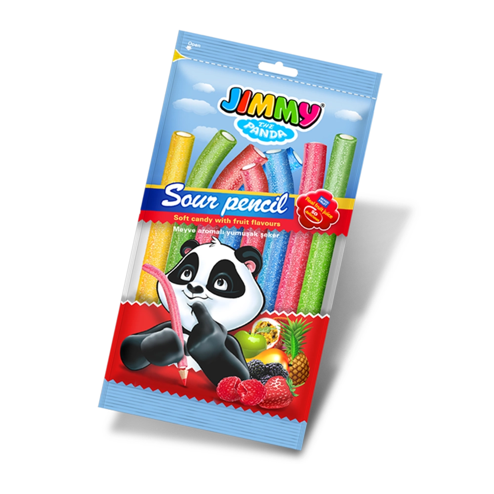  Jimmy Sour Pencil - Soft Candy With Fruit Flavours 